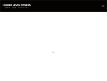 Tablet Screenshot of higherlevelfitness.net